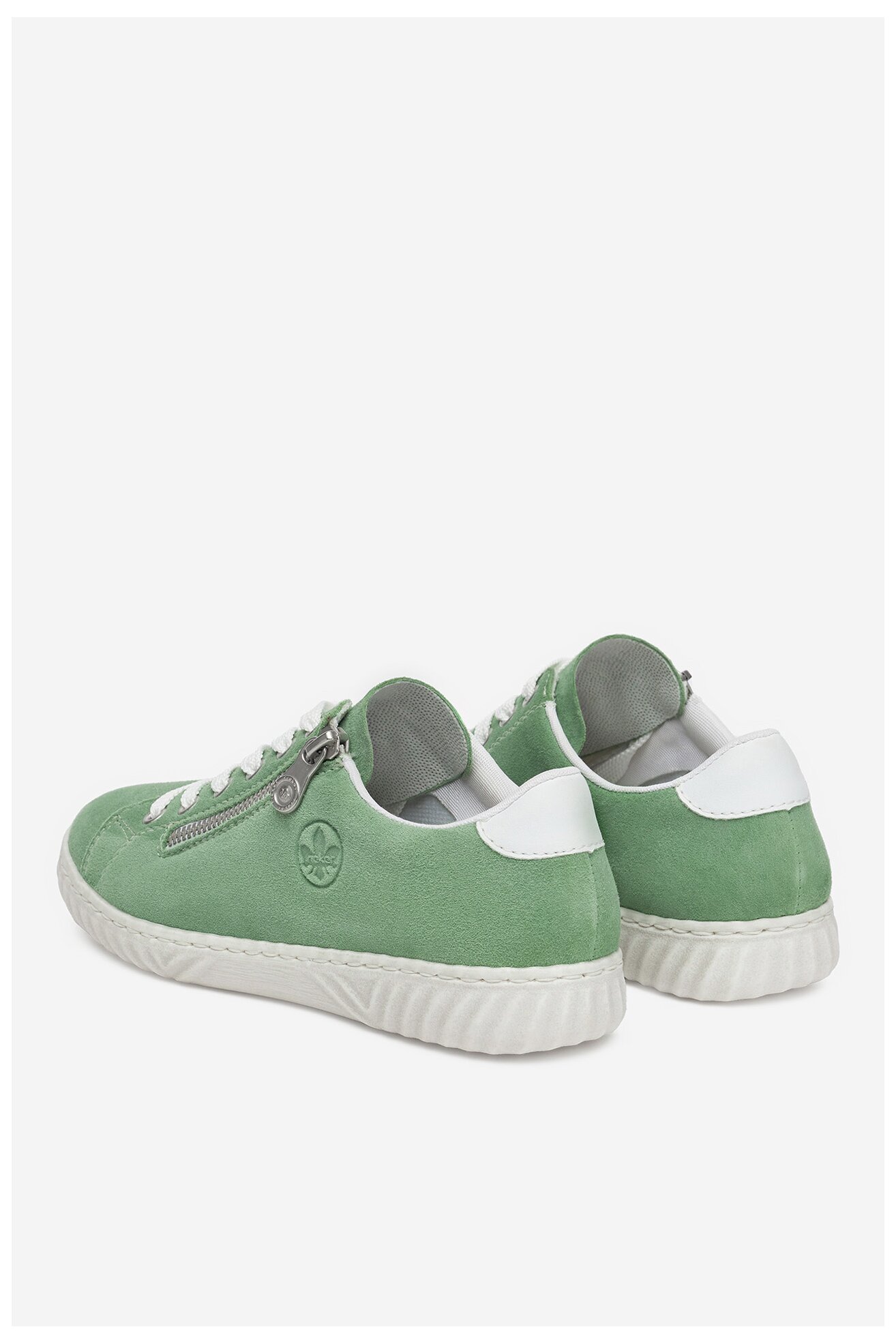 Sneakers Rieker N0900-90 Srebrny