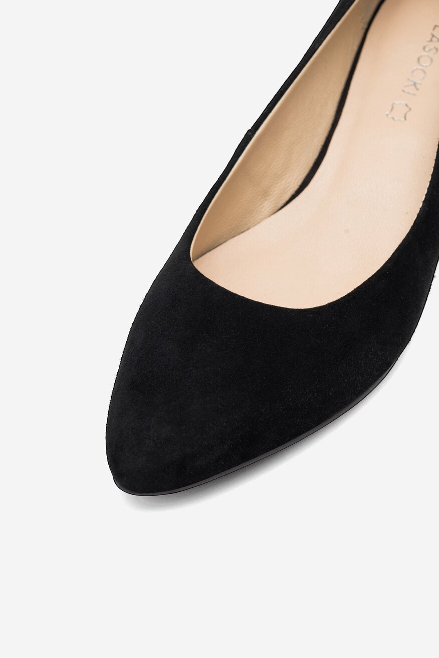 Lasocki - Czółenka skórzane na słupku - 5904862952390