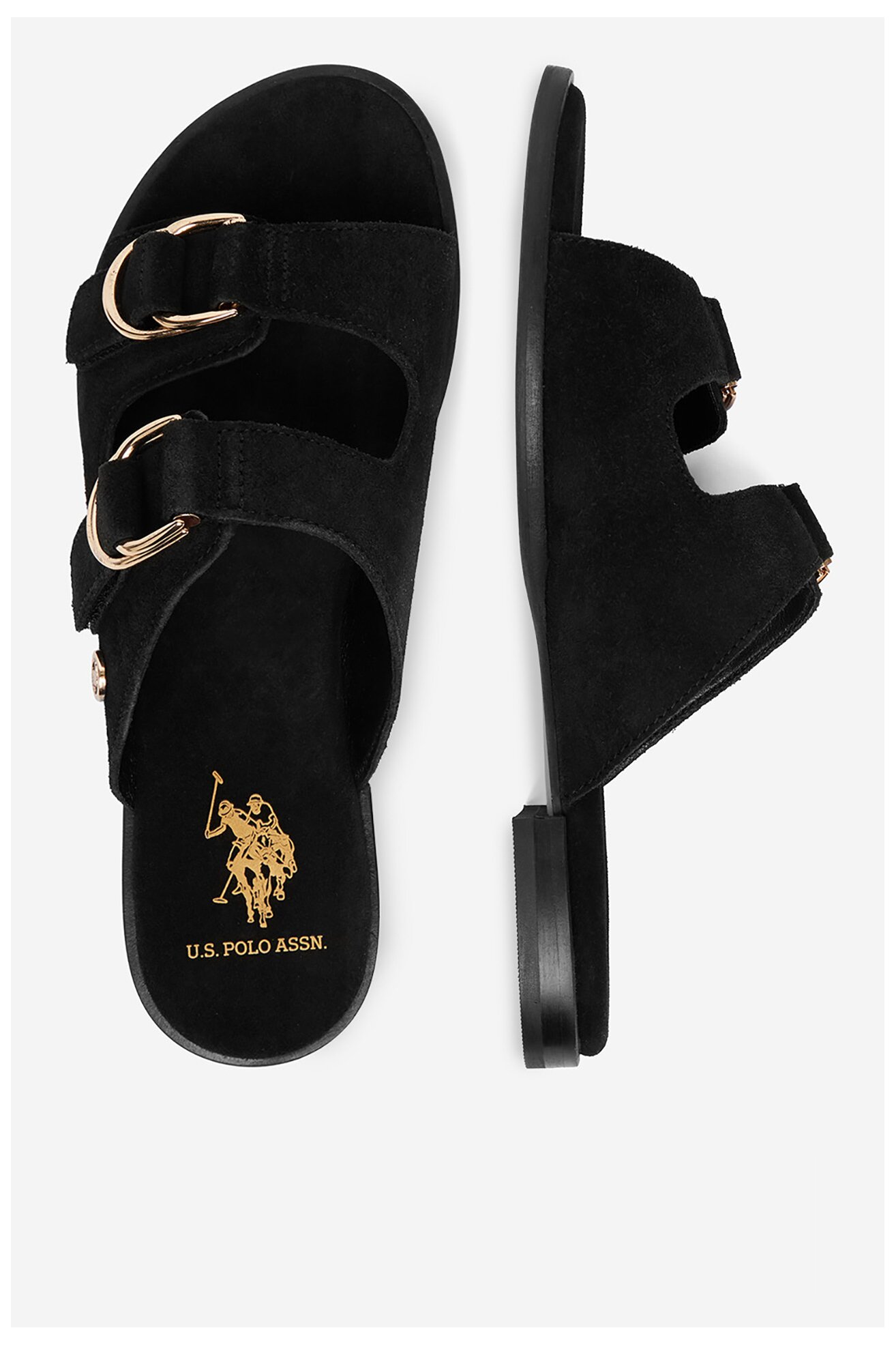 Klapki U.S. POLO ASSN. EO-KATYA001W/6S1 Czarny