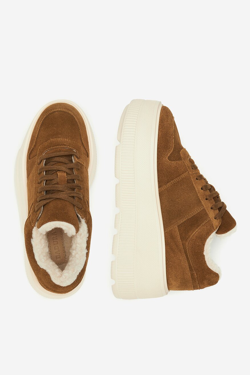 Badura - Sneakersy zamszowe ocieplane - 5905588966708