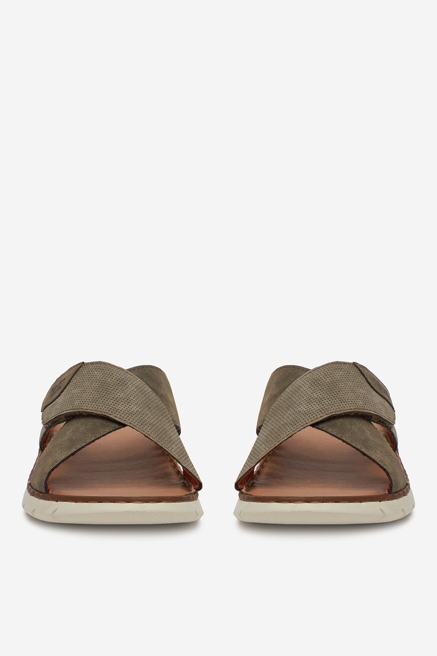 Șlapi Rieker BEJ ÎNCHIS - 2230078415569