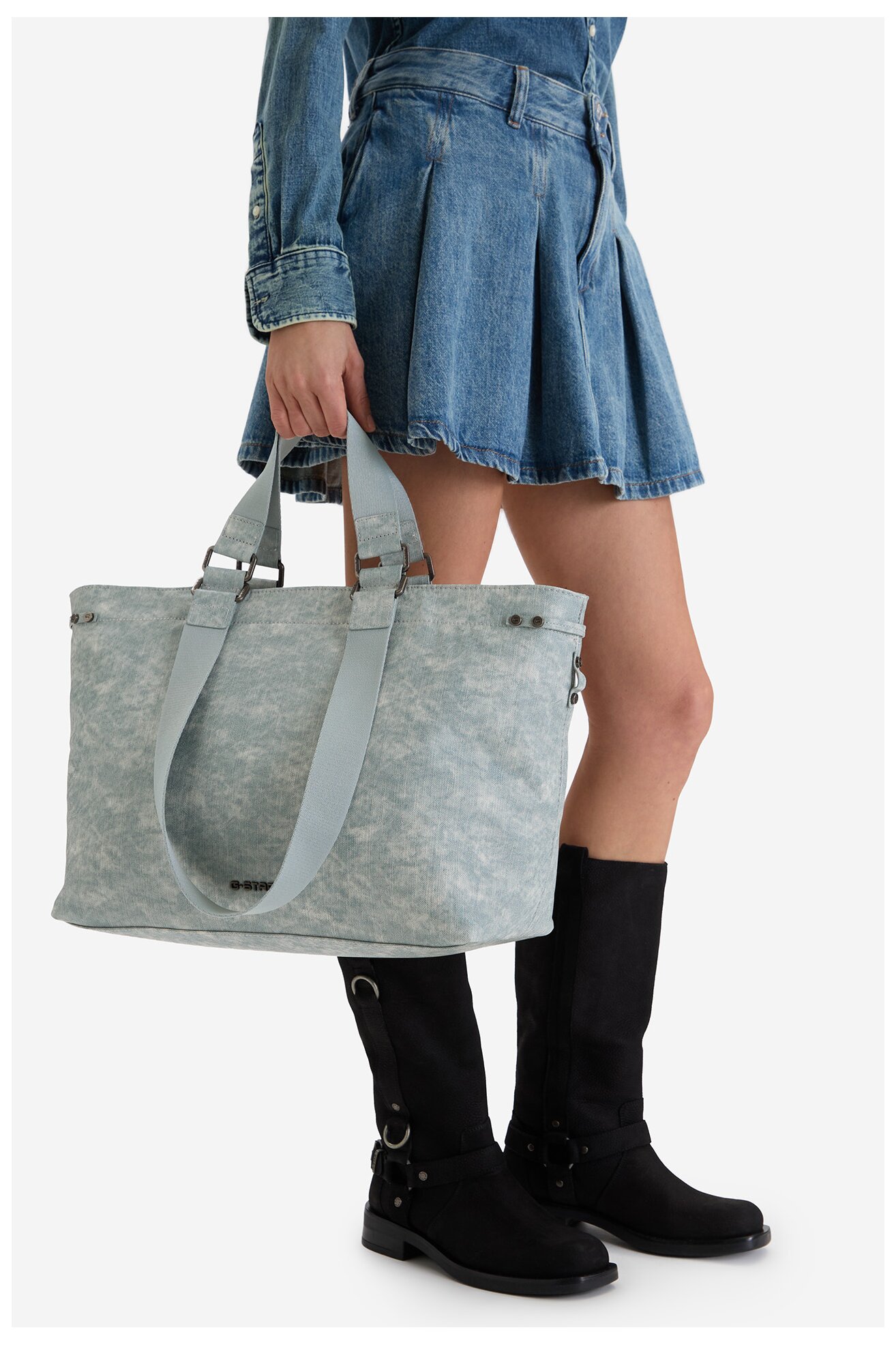 Сумка З Ремінцем G-STAR RAW EO-LDA8423J СВІТЛО-ГОЛУБИЙ