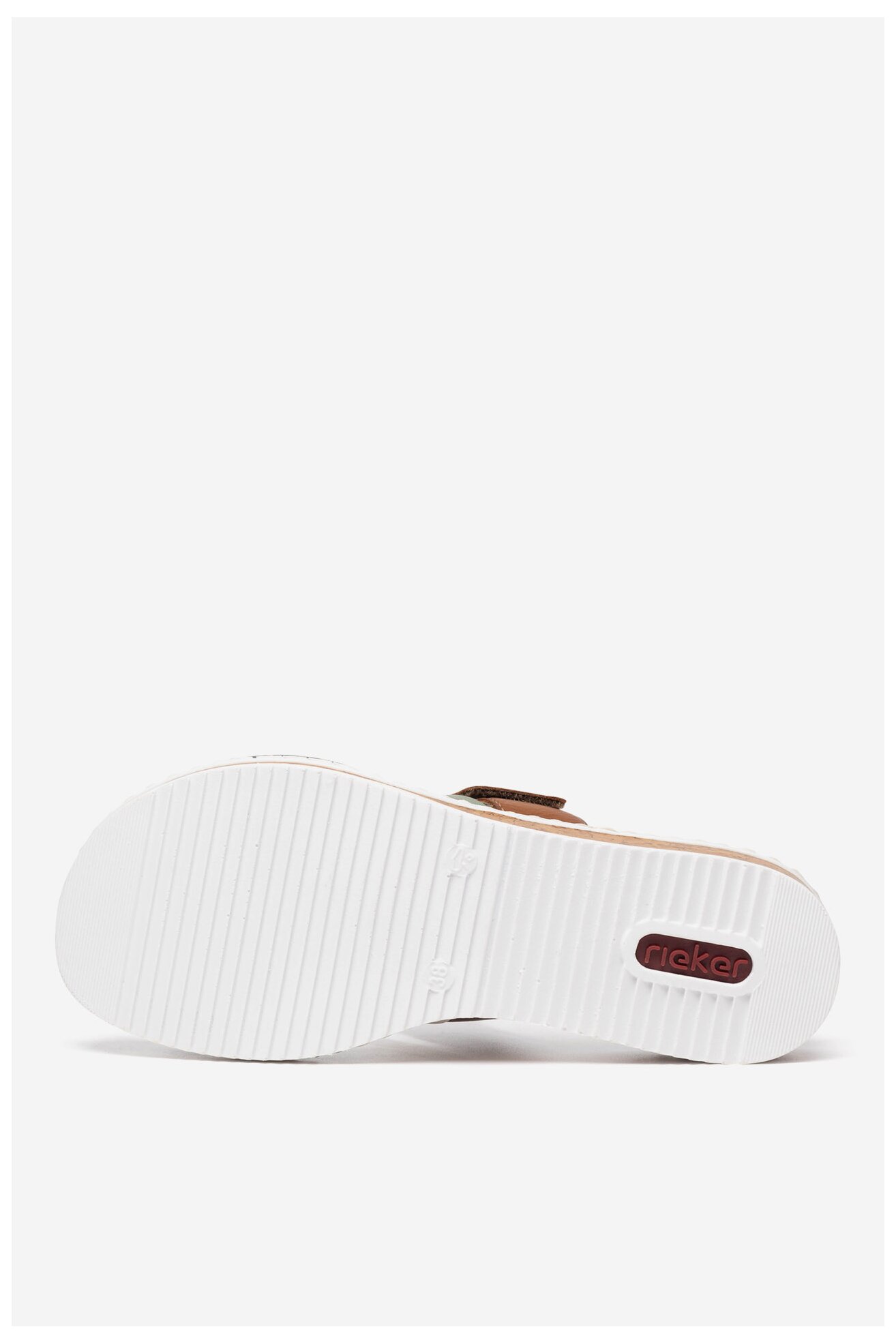 Klapki Rieker V3652-91 Zielony