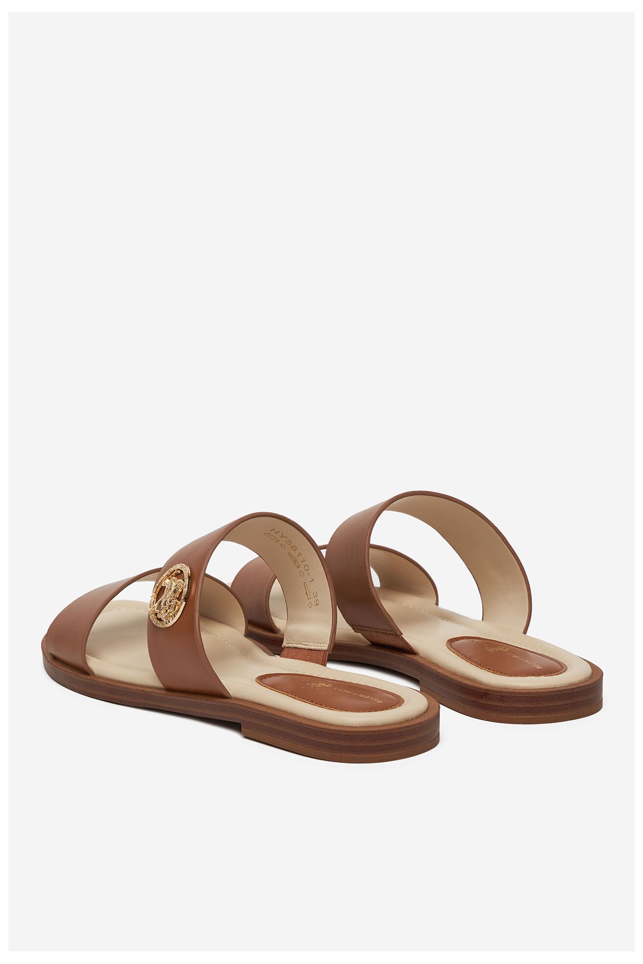 Șlapi Beverly Hills Polo Club HY58110-1 CREM