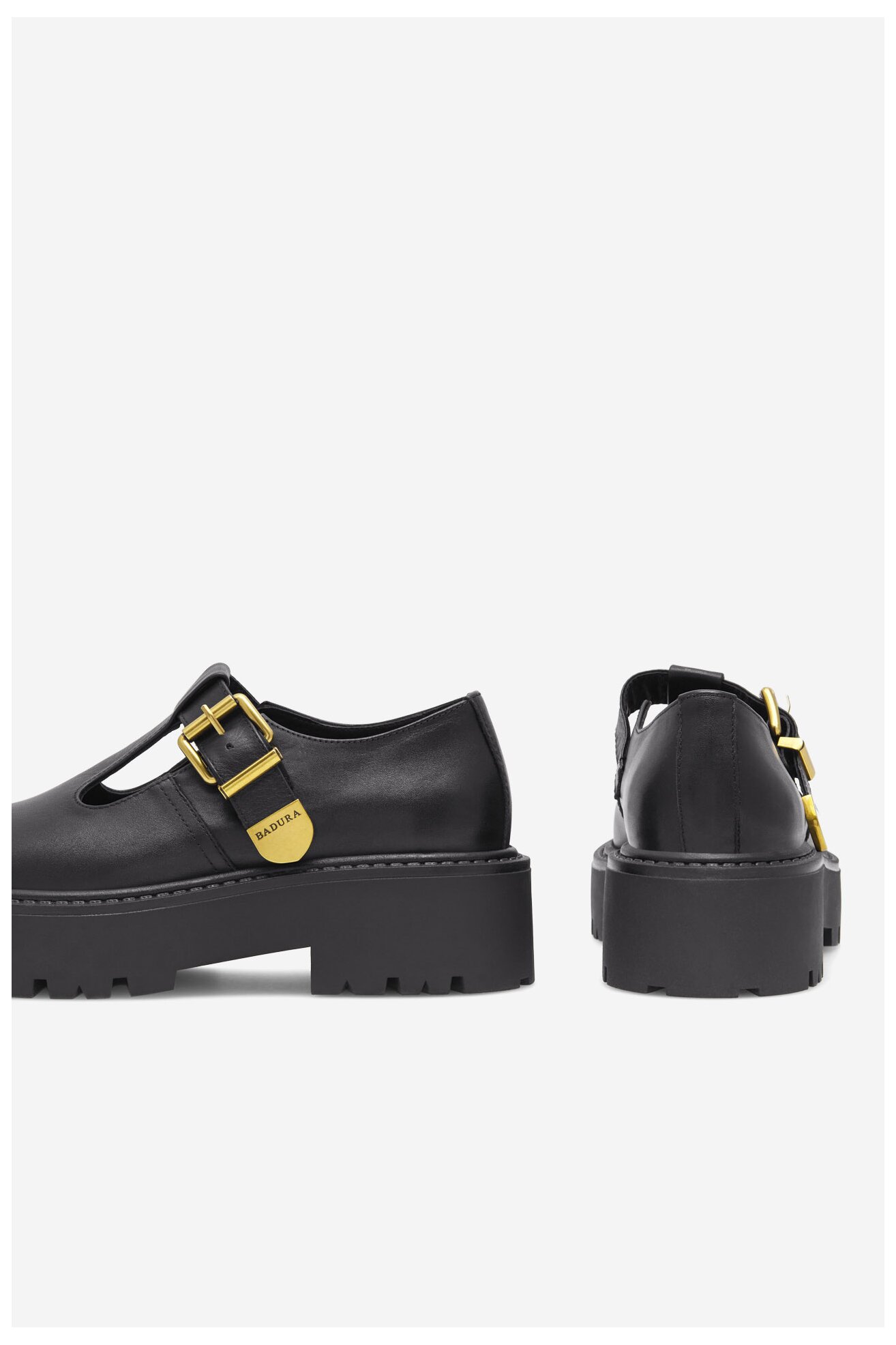 Półbuty Badura BENEDICTE-01 Czarny