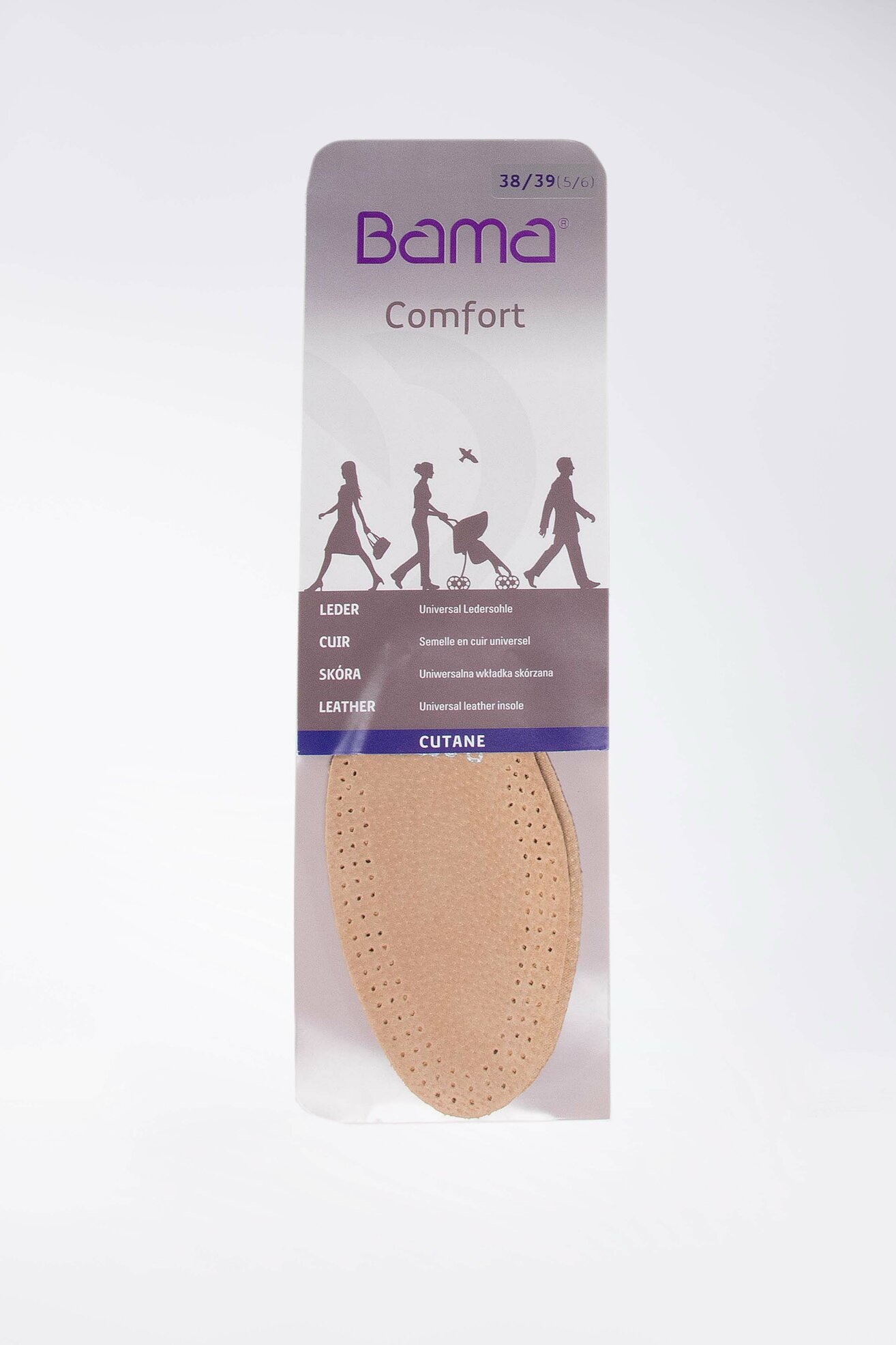 Wkładki do obuwia BAMA WKŁADKA SKÓRZANA CUTANE 38/39 Beżowy