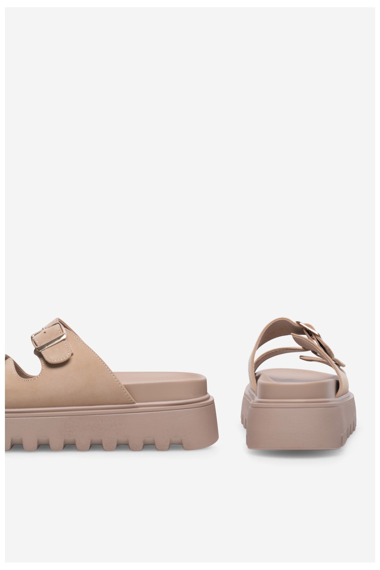 Klapki DeeZee HY86009-19 Beżowy