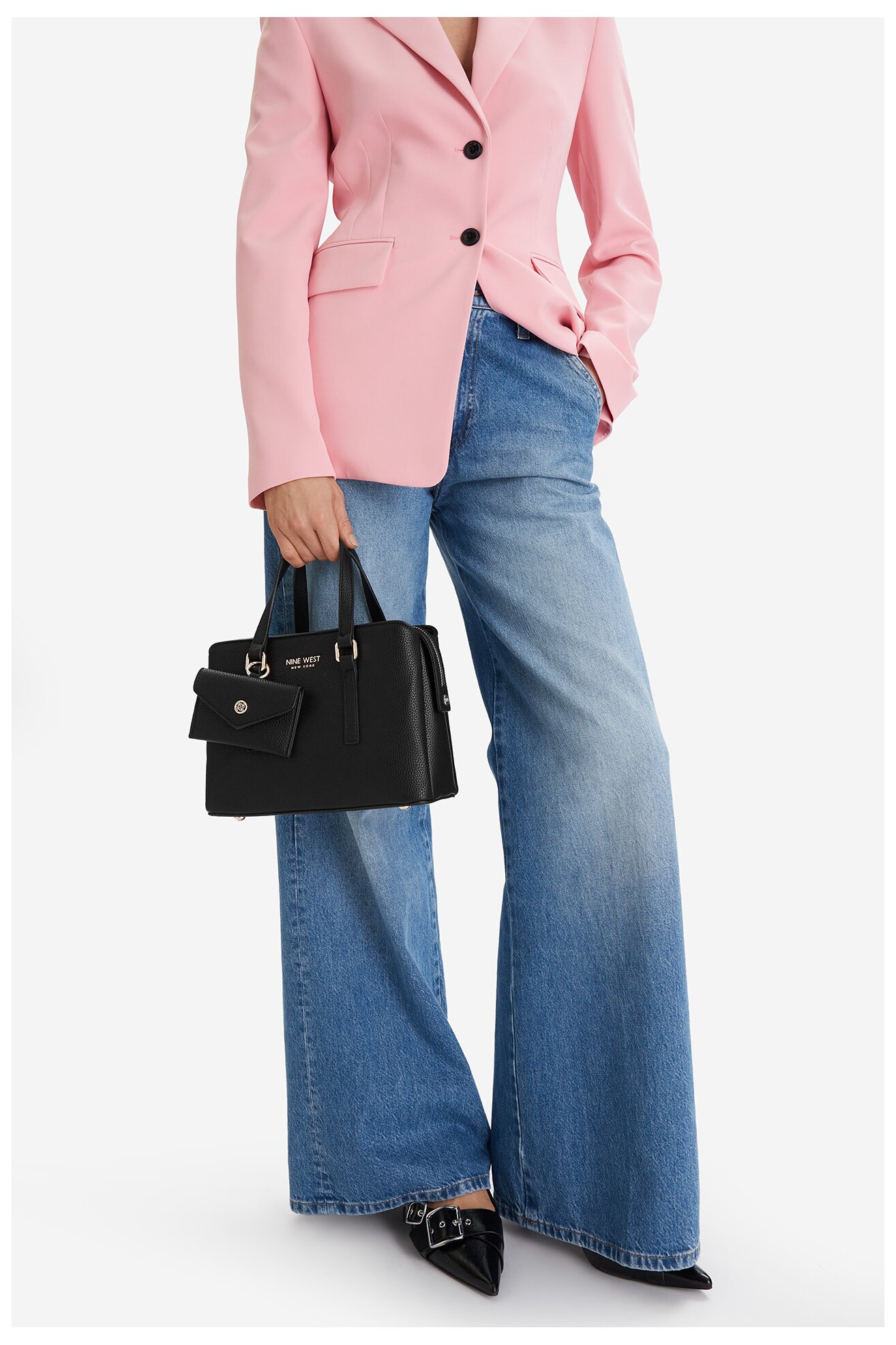 Kézitáska NINE WEST CEO-NIRA-KY251 FEKETE