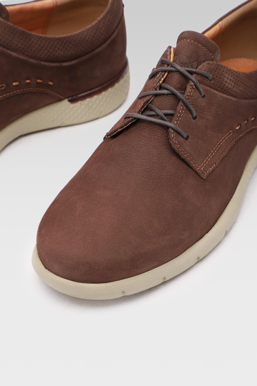 
                Lasocki for men - Skórzane półbuty brązowe - 5903698432779