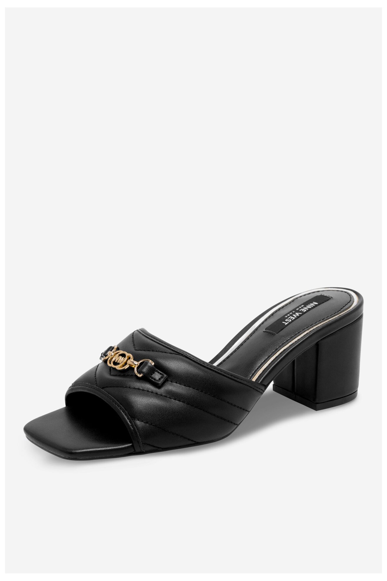 Klapki NINE WEST 123AL0687 Czarny