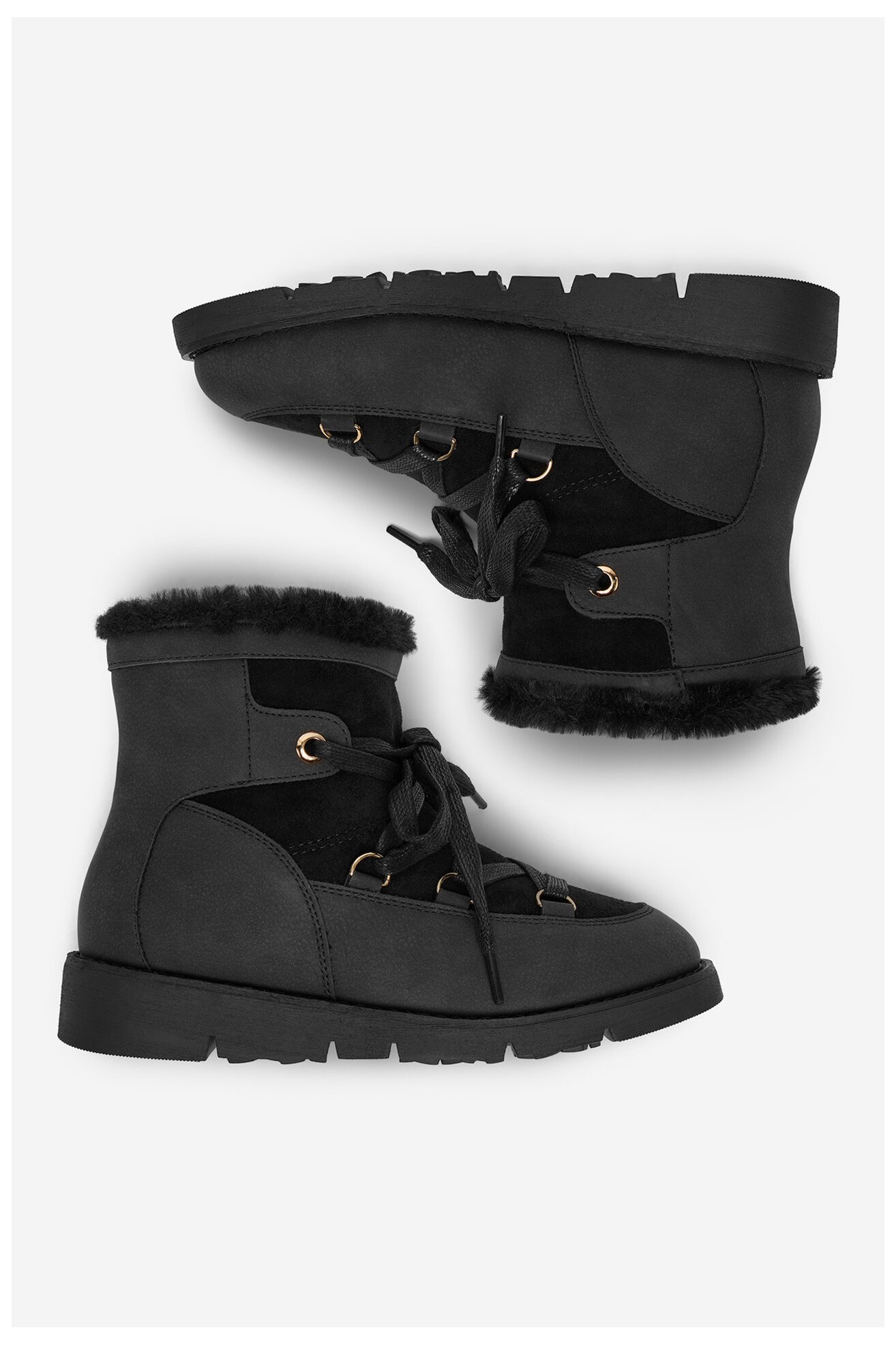 Ghete DeeZee 17125-1-BLACK PU NEGRU