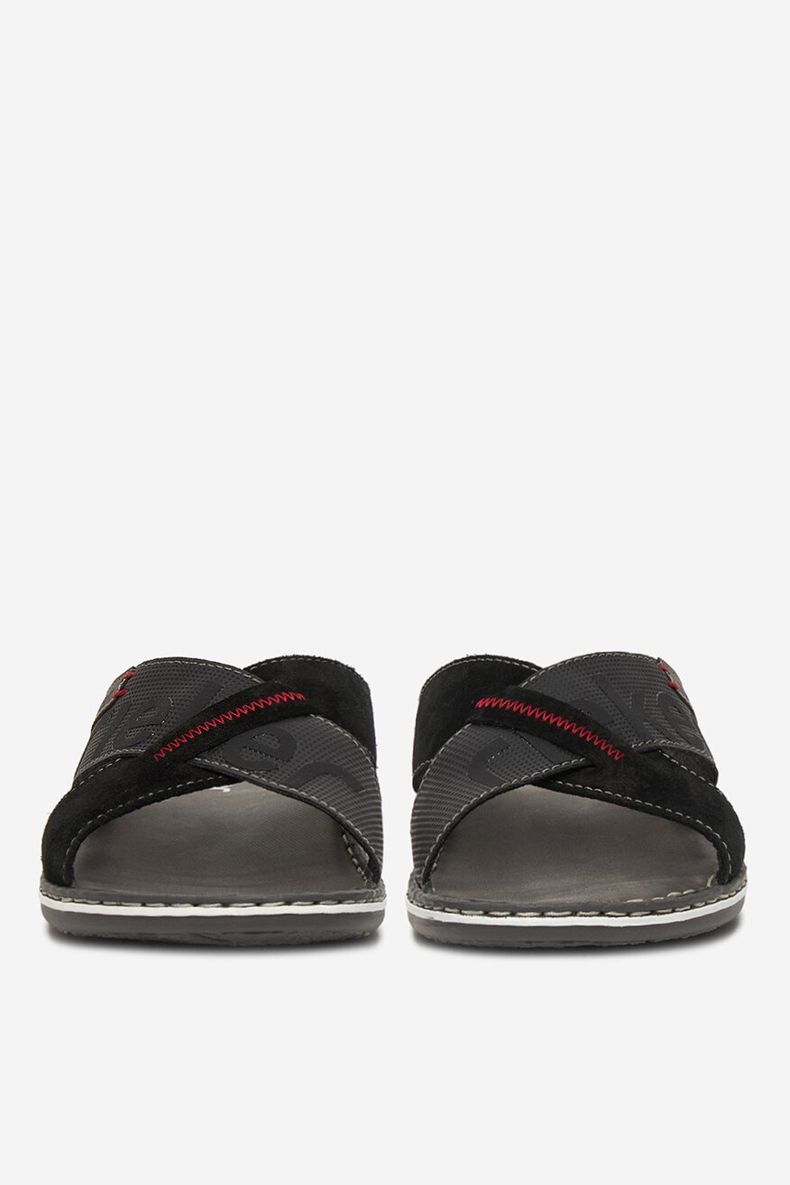 Rieker - Klapki skórzane - 5906751768150