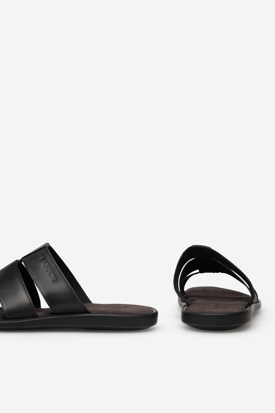 
                Lasocki - Klapki skórzane - 5905588596073