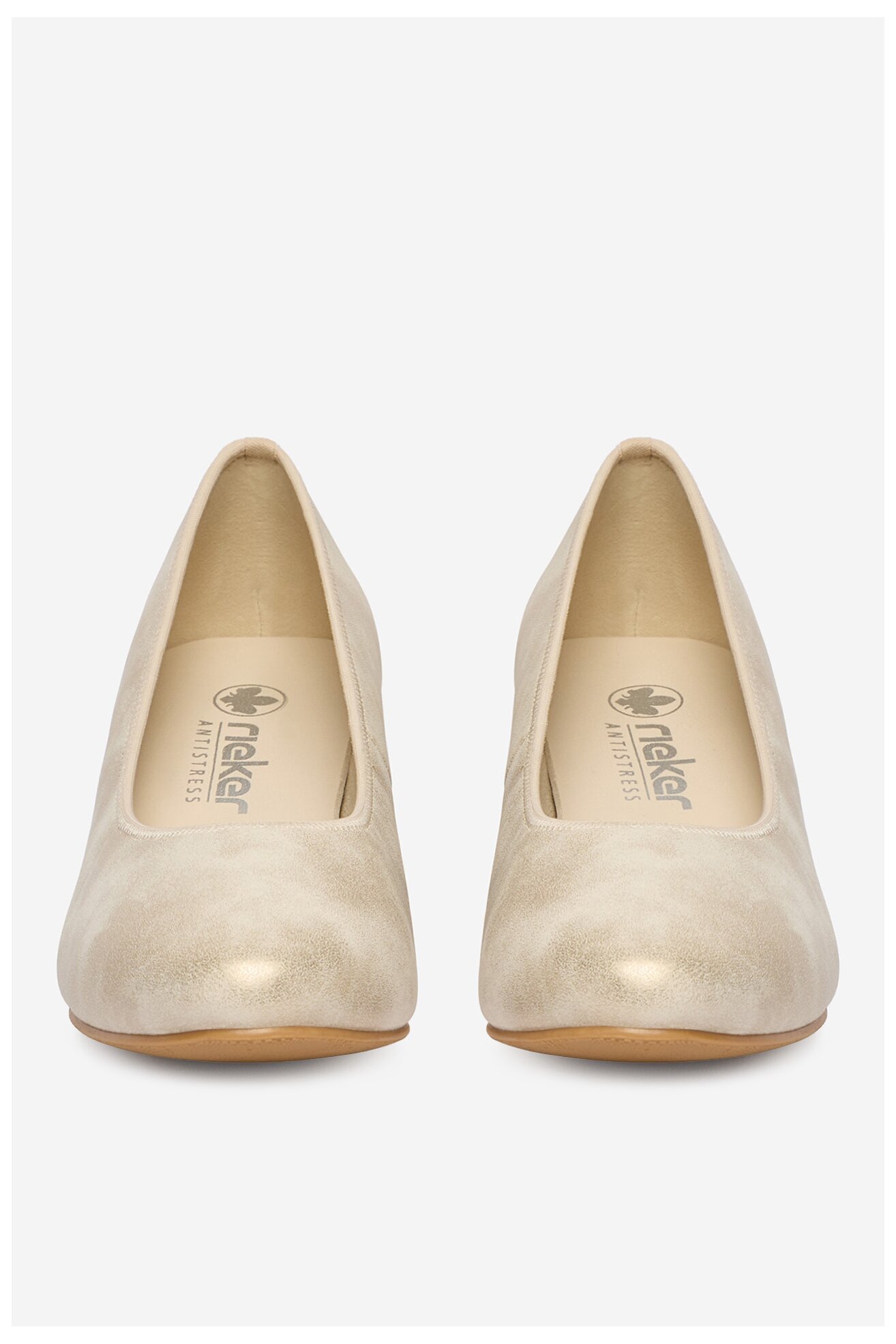 Czółenka Rieker CEO-44650-91 Złoty