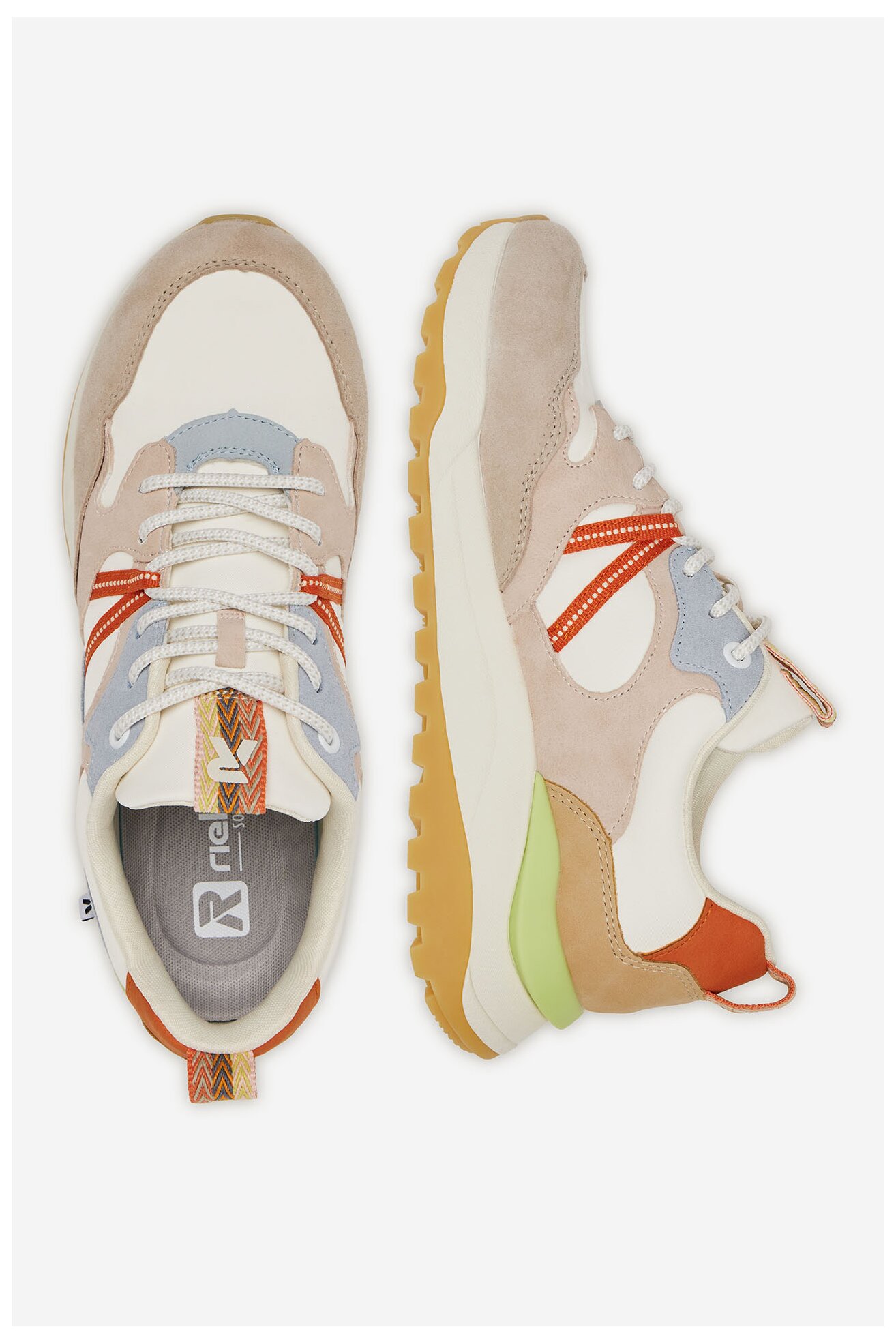 Sneakers Rieker Revolution Lifestyle W2501-82 Beżowy