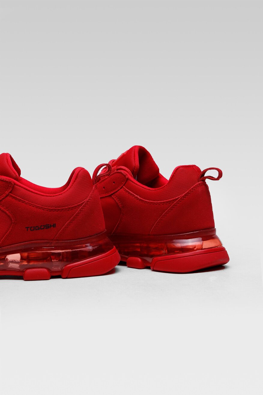 
                Togoshi - Skórzane obuwie sportowe czerwone - 5904248263102