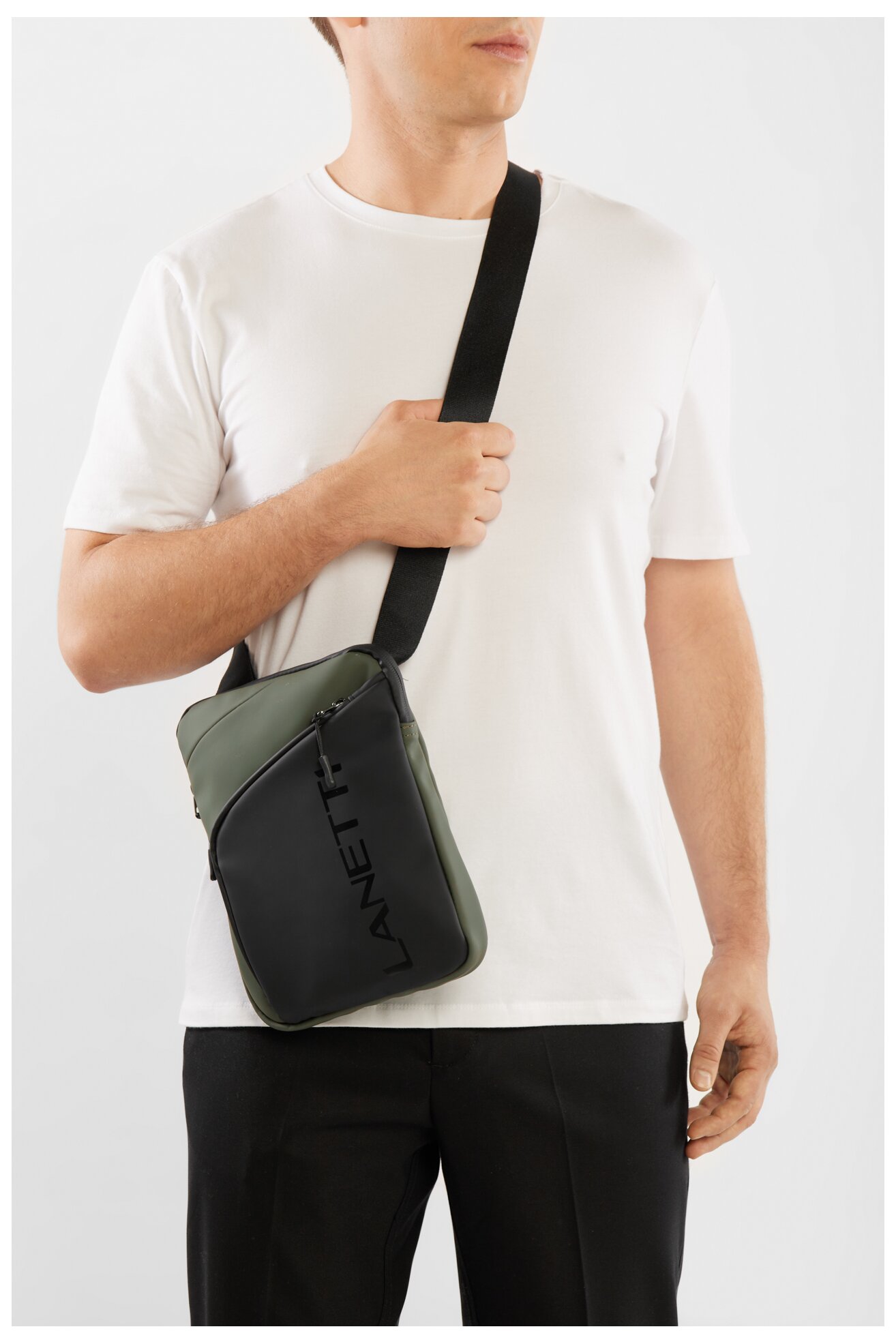 Torba męska Lanetti LAN-N-003-05 Khaki