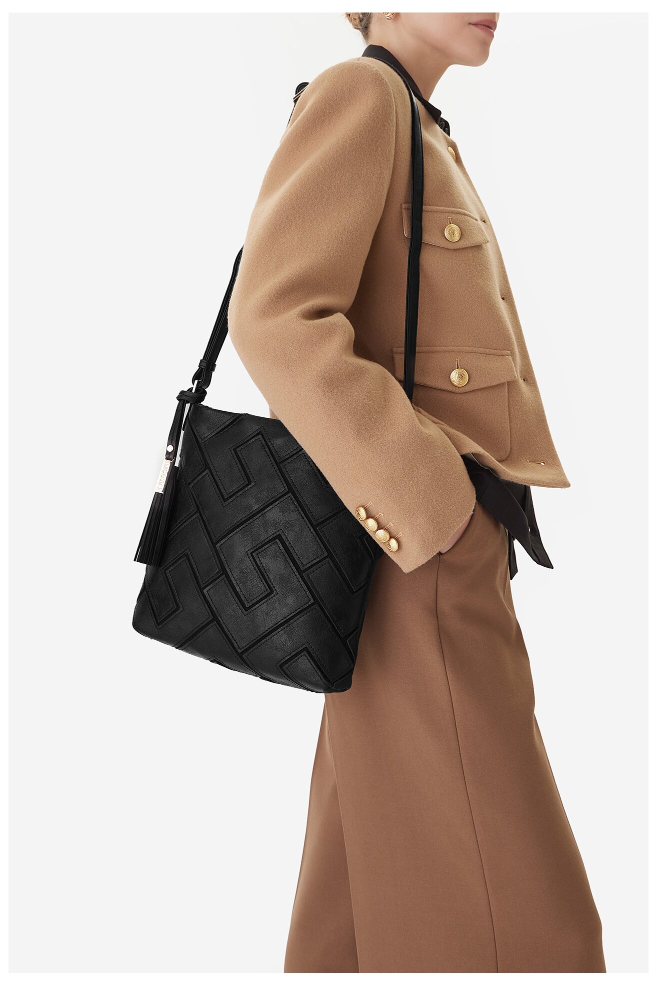 Kézitáska Lasocki C-MLP-E-024-05 FEKETE