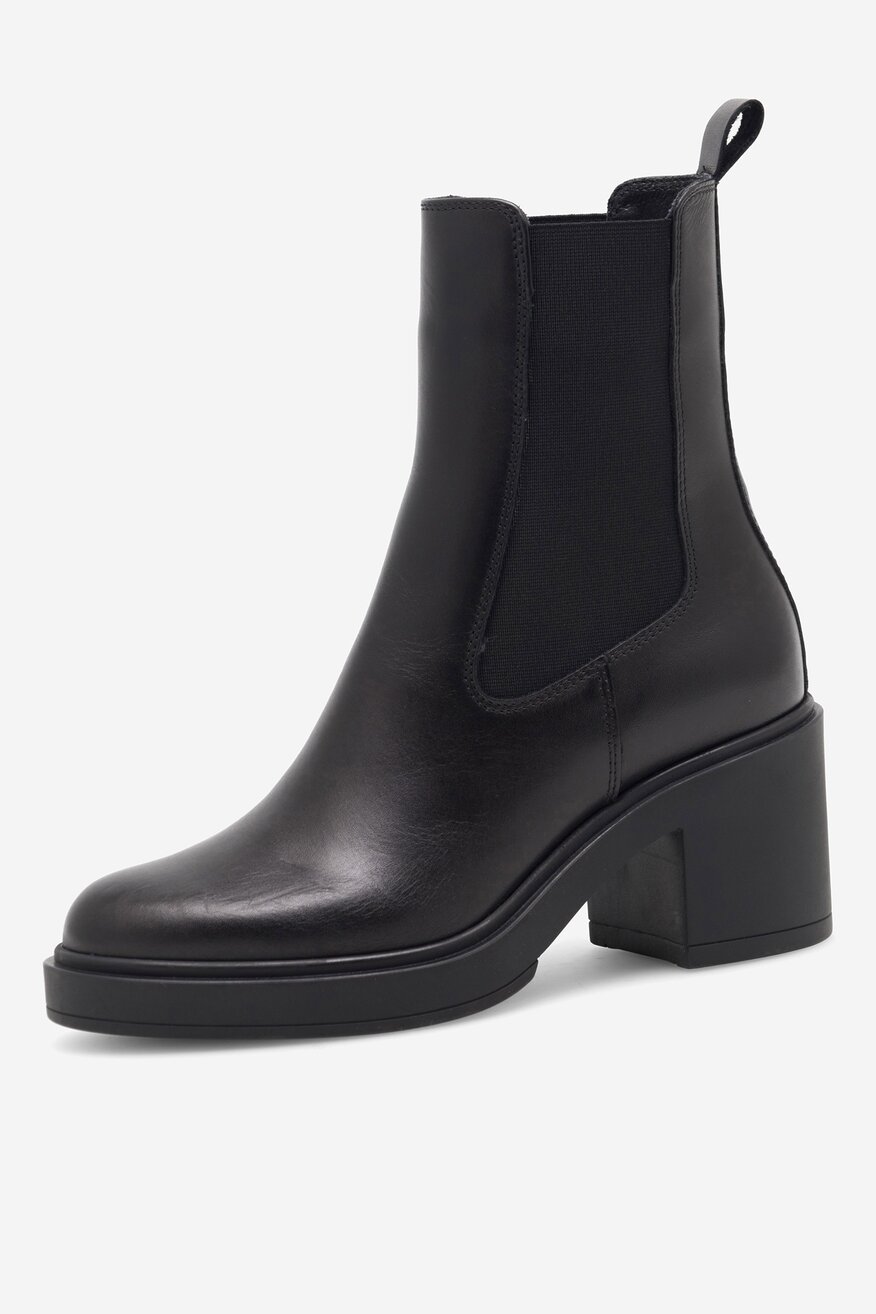 
                Gino Rossi - Botki skórzane na słupku - 5905588844983