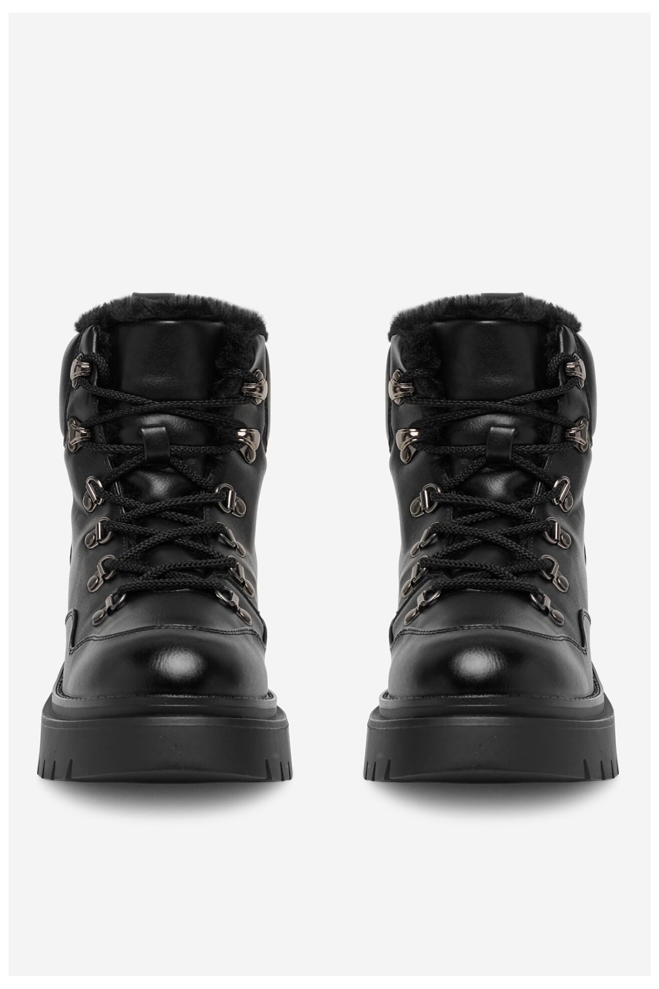 Šněrovací vyšší obuv DeeZee 13116-4 ČERNÁ