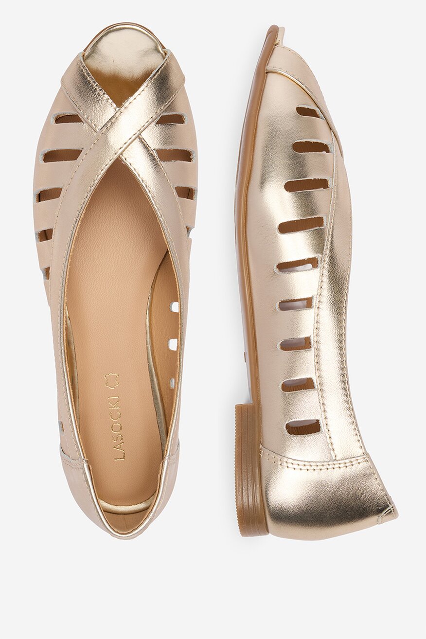 
                Lasocki - Baleriny skórzane - 5906751855881