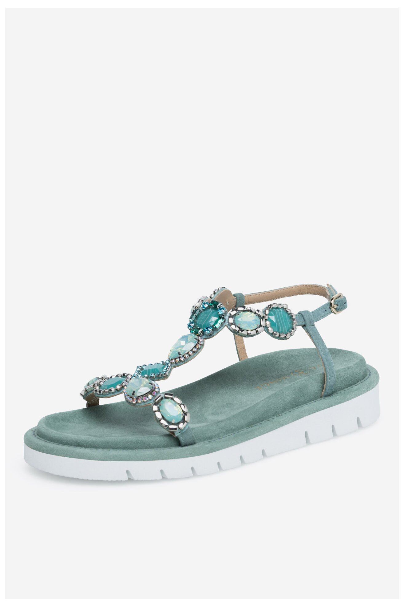 Sandały EVA MINGE MATILDE-V1175-95 Zielony