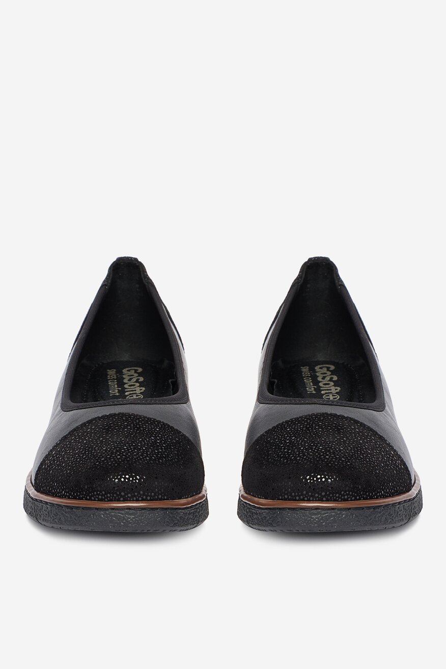 
                Go Soft - Baleriny skórzane - 5906751722701