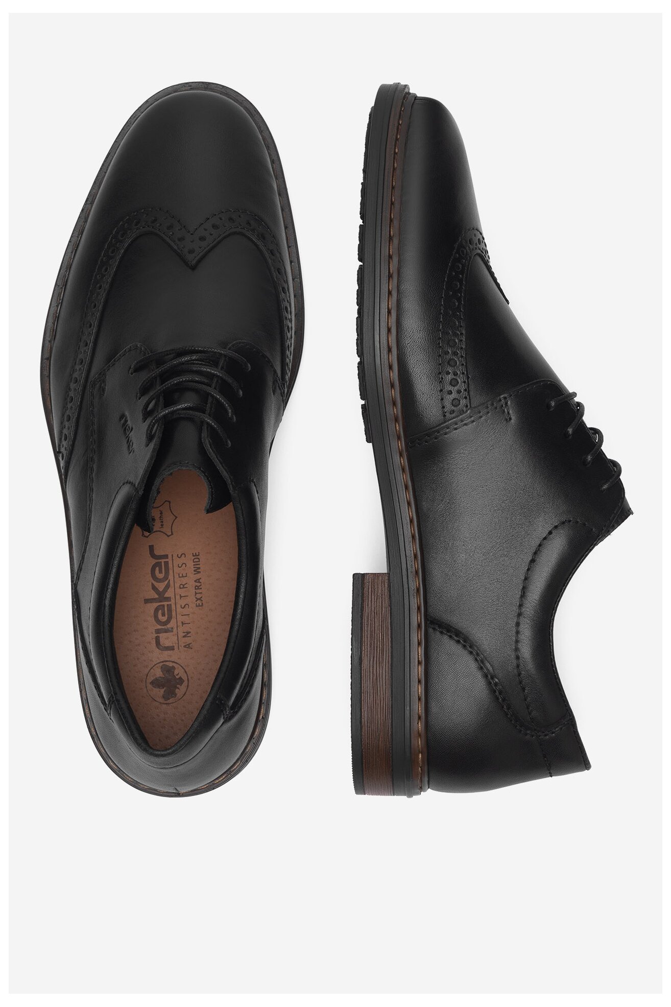 Półbuty Rieker 17620-00 Czarny