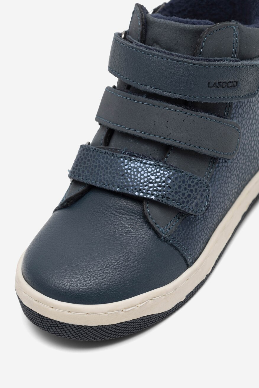 Šněrovací vyšší obuv Lasocki Kids TMAVĚ MODRÁ - 5905588722496