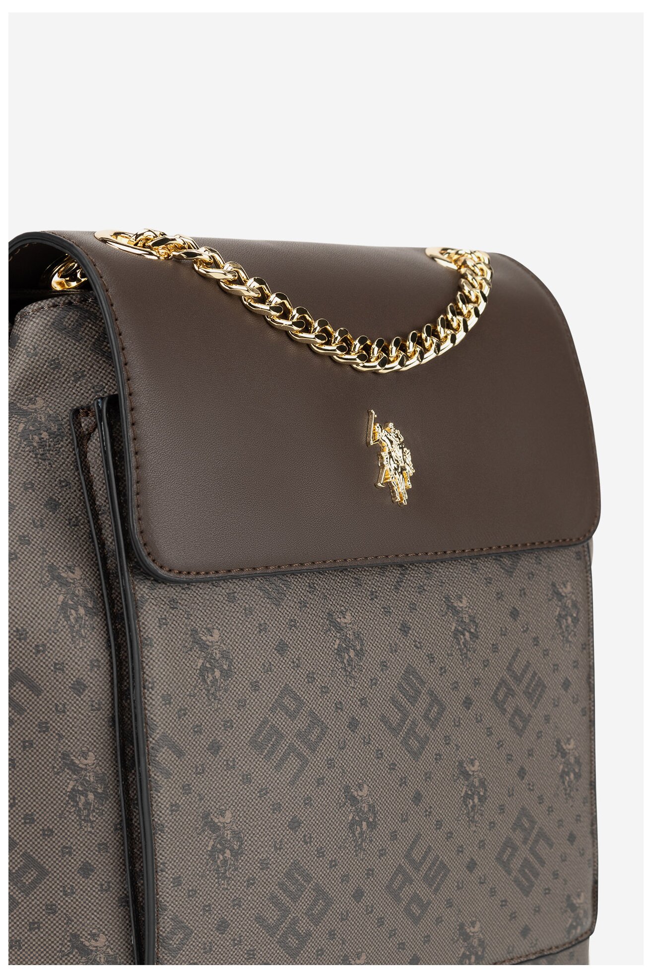 Plecak U.S. POLO ASSN. BIUXT6230WVP Brązowy ciemny