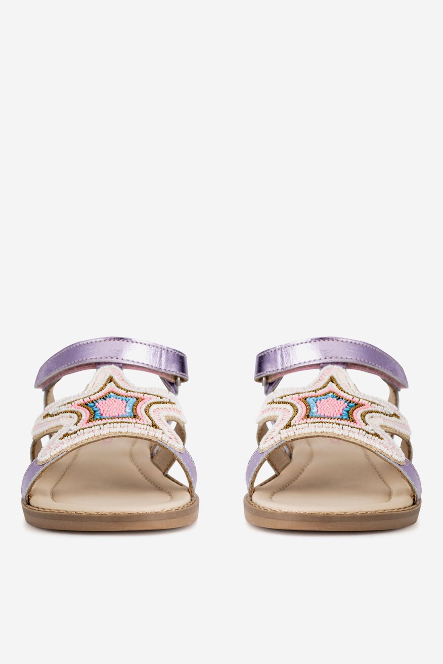 Lasocki Young - Sandały skórzane na rzepy - 5905588556282