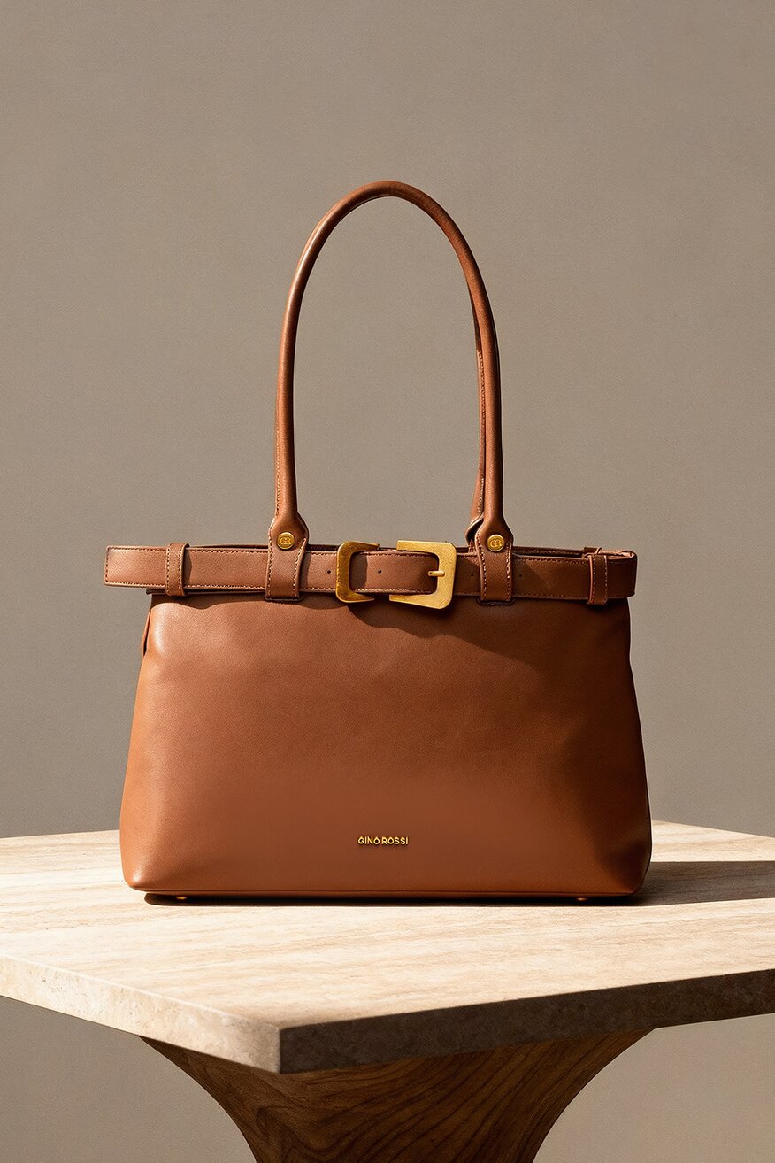 Kézitáska Gino Rossi CAMEL - 5906751324615