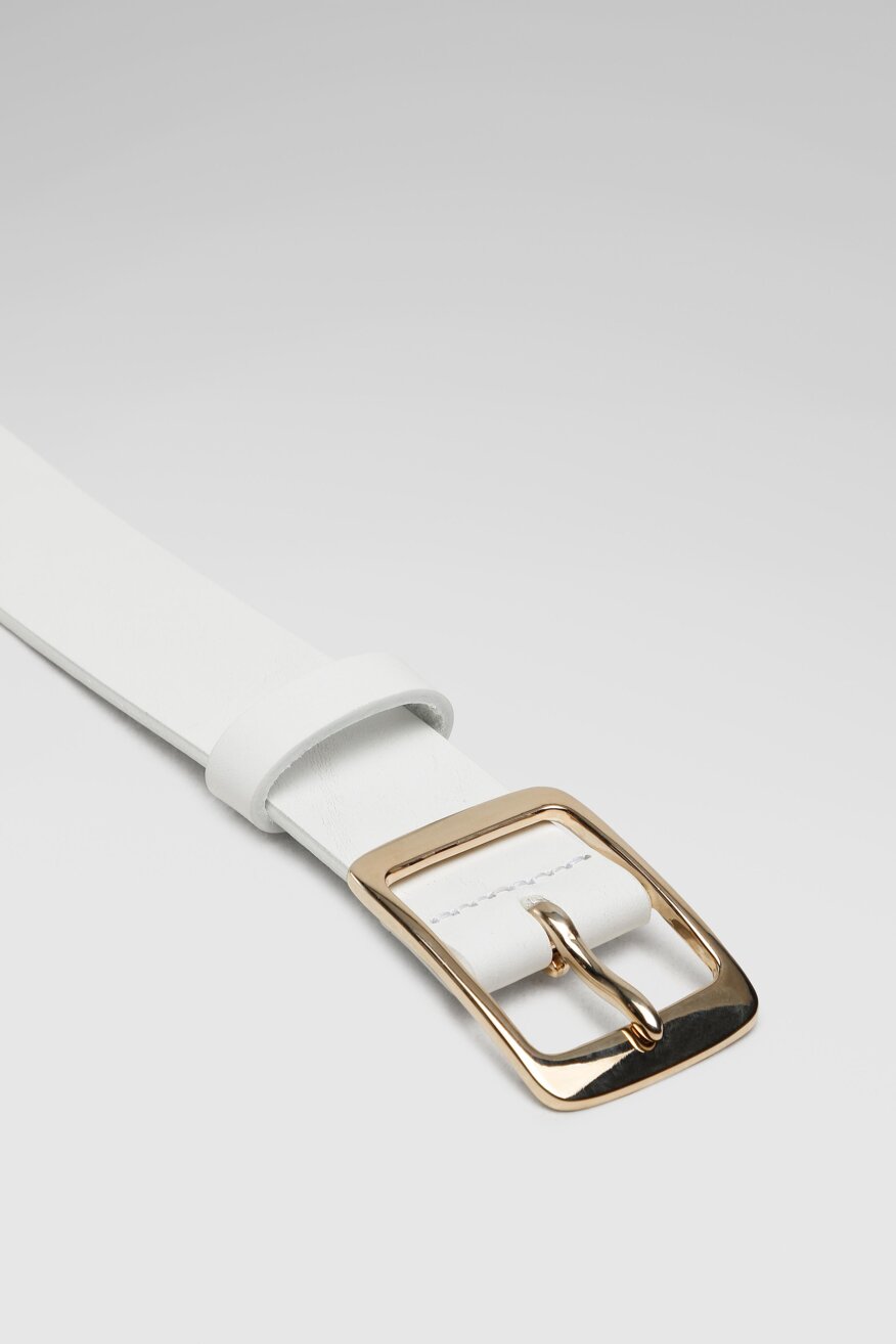 
                Gino Rossi - Pasek damski skórzany pastelowy - 5903698716688