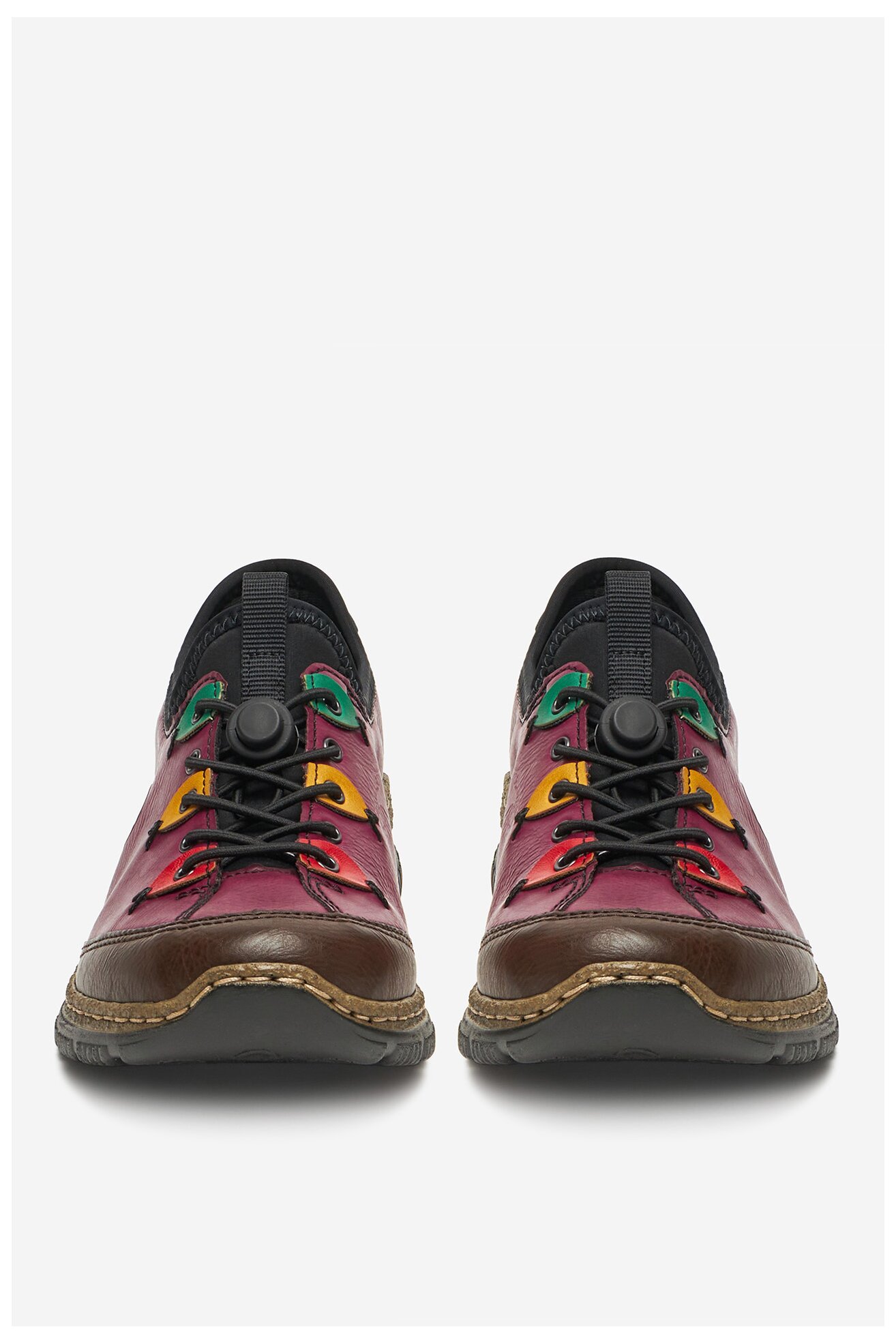 Половинки обувки Rieker N3271-30 ТЪМНОРОЗОВ