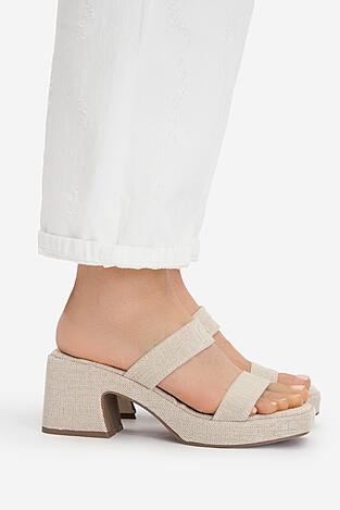 Klapki DeeZee CEO-YLD-H9004 Beżowy