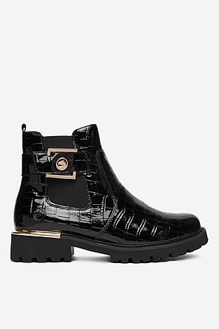 Botki Remonte D8684-03 Czarny