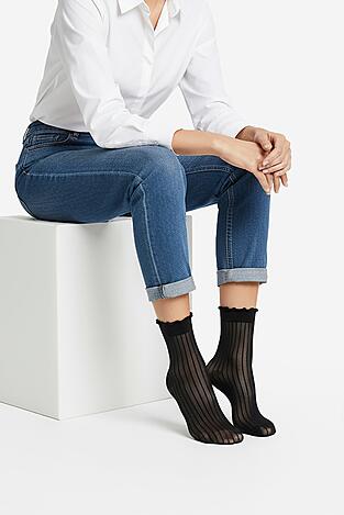 Zokni NINE WEST CEO_AS_NW_01_Z_AW25 (3-PACK) FEKETE