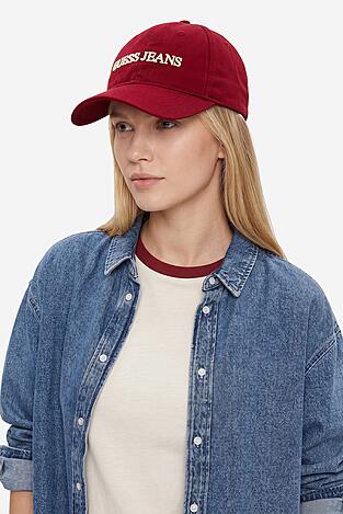 Czapka z daszkiem GUESS JEANS CWBEO-GJ-U3-007-SS26 Czerwony