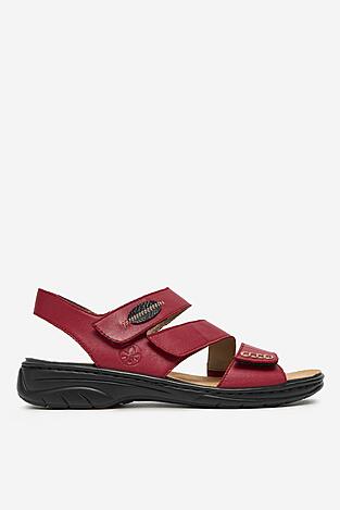 Sandały Rieker 64573-33 Czerwony