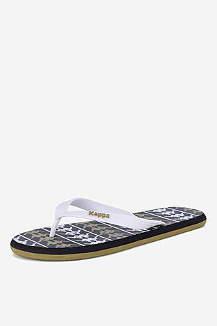 Uszodai papucs Kappa 371D2UW White - Black - Green Military MIX