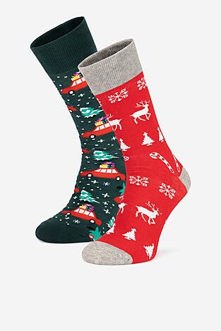 Чорапи Lasocki 2MB-004-AW24 (2-PACK) ЗЕЛЕН
