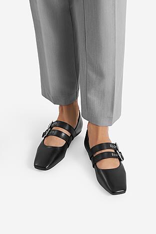 Baleriny Gino Rossi ALIYA- 116930 Czarny