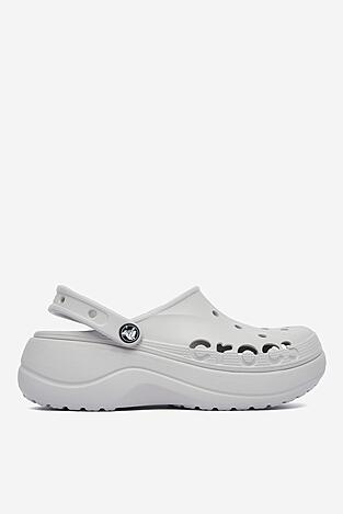 Klapki basenowe Crocs C-BAYA PLATFORM CLOG 208186-101 Szary