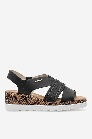 Sandały Rieker 67179-00 Czarny