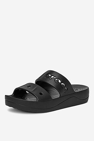 Klapki basenowe Crocs C-BAYA PLATFORM SANDAL 208188-001 Czarny