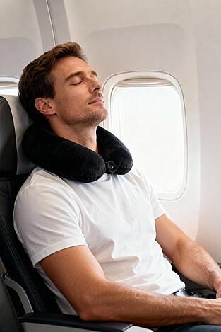 Pernă voaij DeeZee CEO-9WF-002-AW25 NEGRU