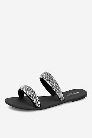 Klapki NINE WEST WFA2735-1 Srebrny