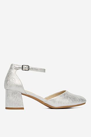 Czółenka Rieker CEO-44762-90 Srebrny