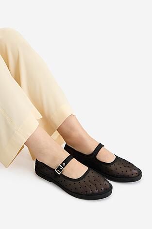 Baleriny Jenny CEO-HY8163-1 Czarny