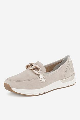 Mokasyn Rieker 58944-60 Beżowy jasny